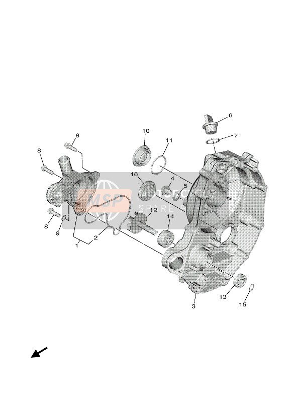 Yamaha TRICITY 300 2020 Pompe à eau pour un 2020 Yamaha TRICITY 300